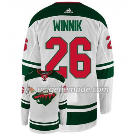 Herren Eishockey Minnesota Wild Trikot DANIEL WINNIK 26 Adidas Weiß Authentic
